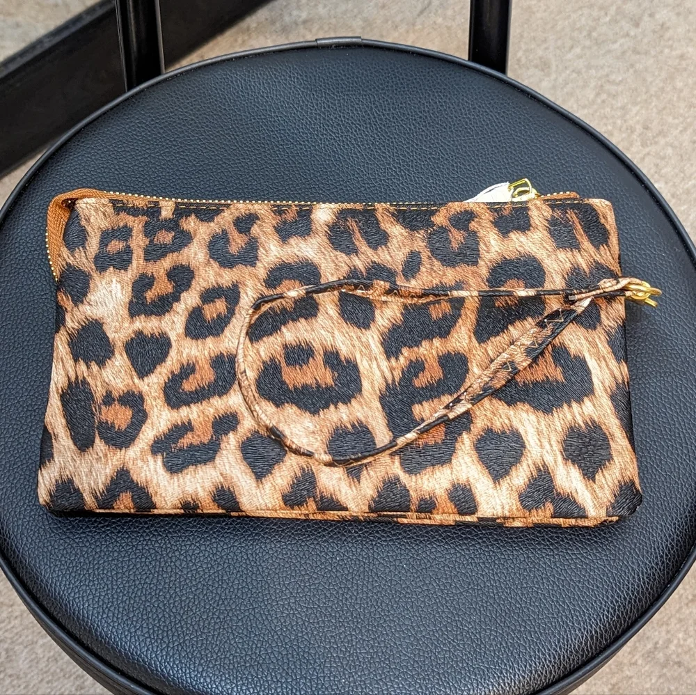 Animal Print Clutch Crossbody Purse